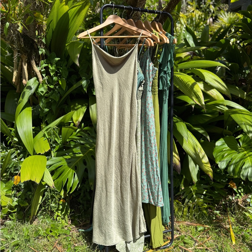 Mahina Moss Green Dress (M)